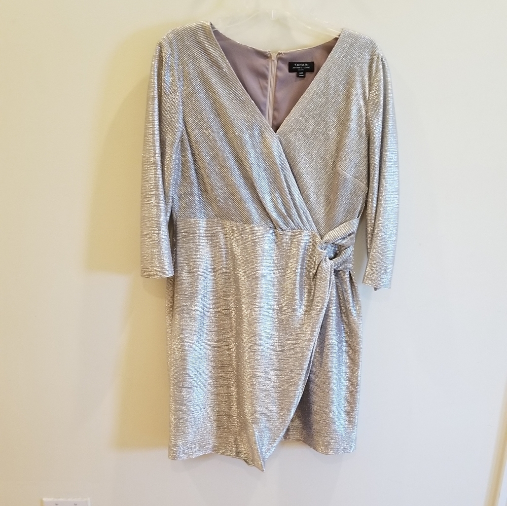 Silver Wrap Dress
